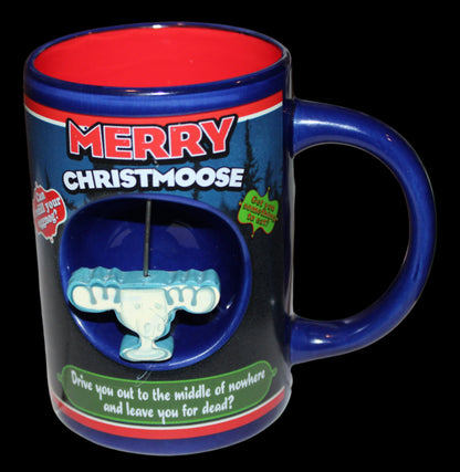 National Lampoons Christmas Vacation Merry Christmoose Spinning Moose Mug