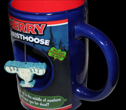 National Lampoons Christmas Vacation Merry Christmoose Spinning Moose Mug