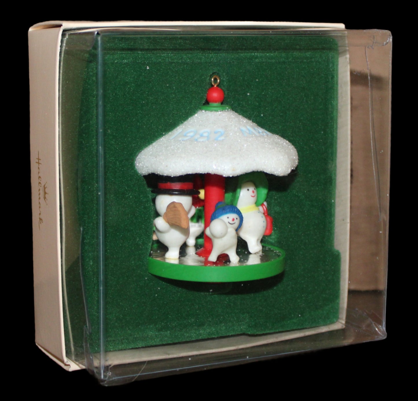 1982 Hallmark Keepsake Ornament Snowman Carousal #5