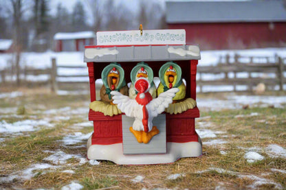 1996 Hallmark Keepsake Ornament Chicken Coop Chorus Magic Music