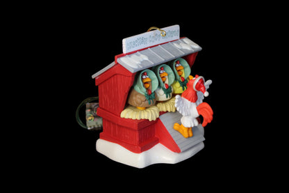 1996 Hallmark Keepsake Ornament Chicken Coop Chorus Magic Music