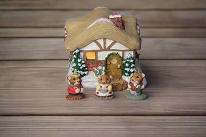 1995 Hallmark Keepsake Ornaments A Moustershire Christmas Set of 4