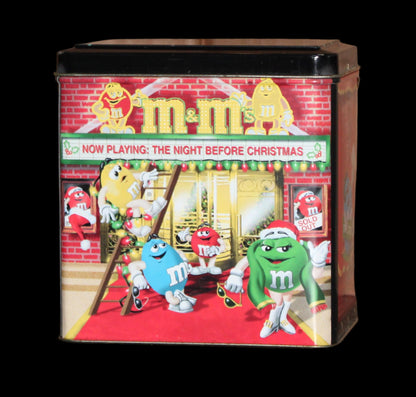 1998 M&M Christmas Village Series The Night Before, Theatre #7 Limited Edition Canister