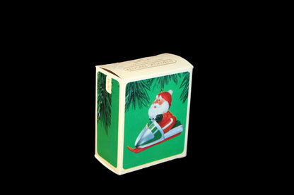 1984 Hallmark Keepsake Ornament Snowmobile Santa