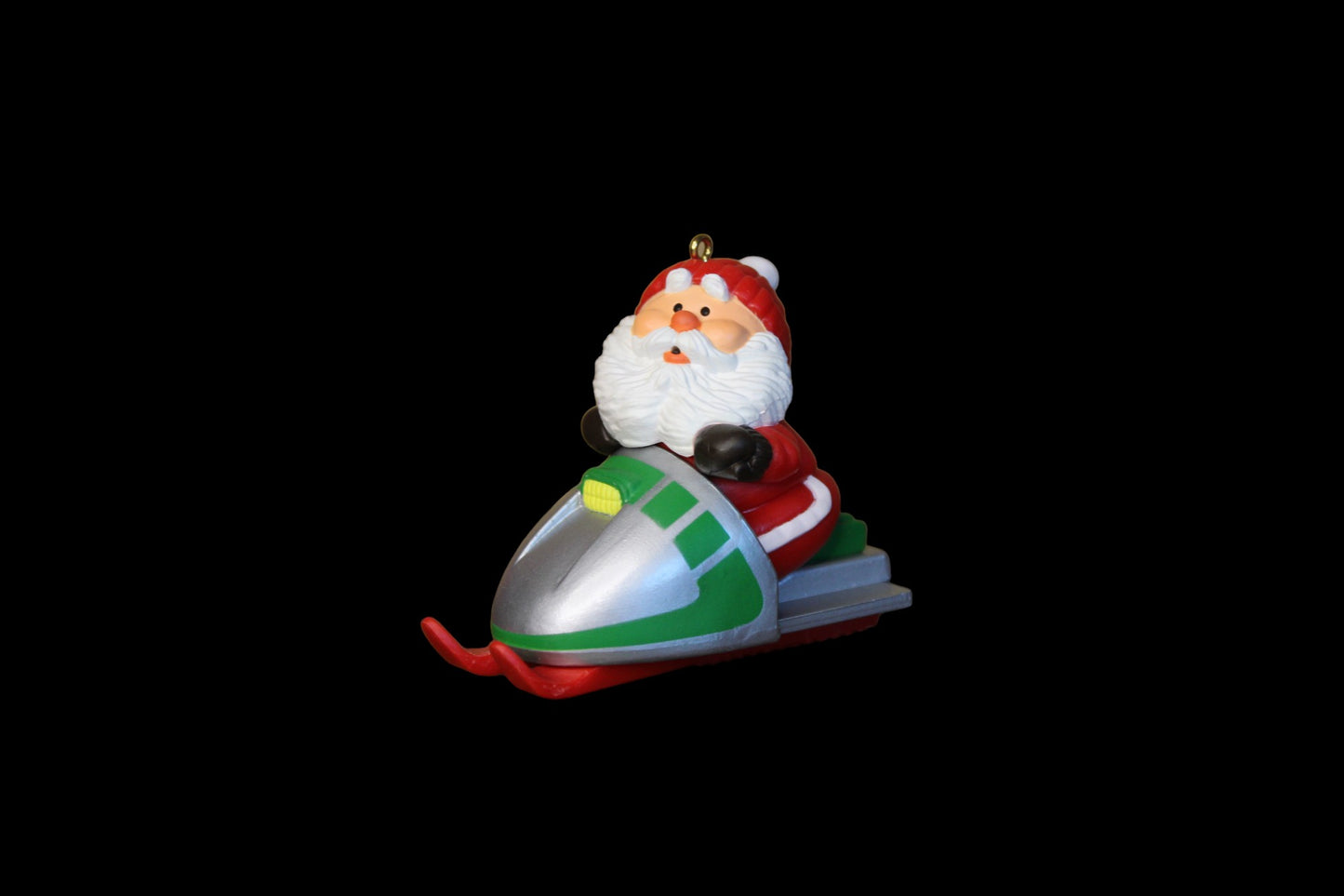 1984 Hallmark Keepsake Ornament Snowmobile Santa