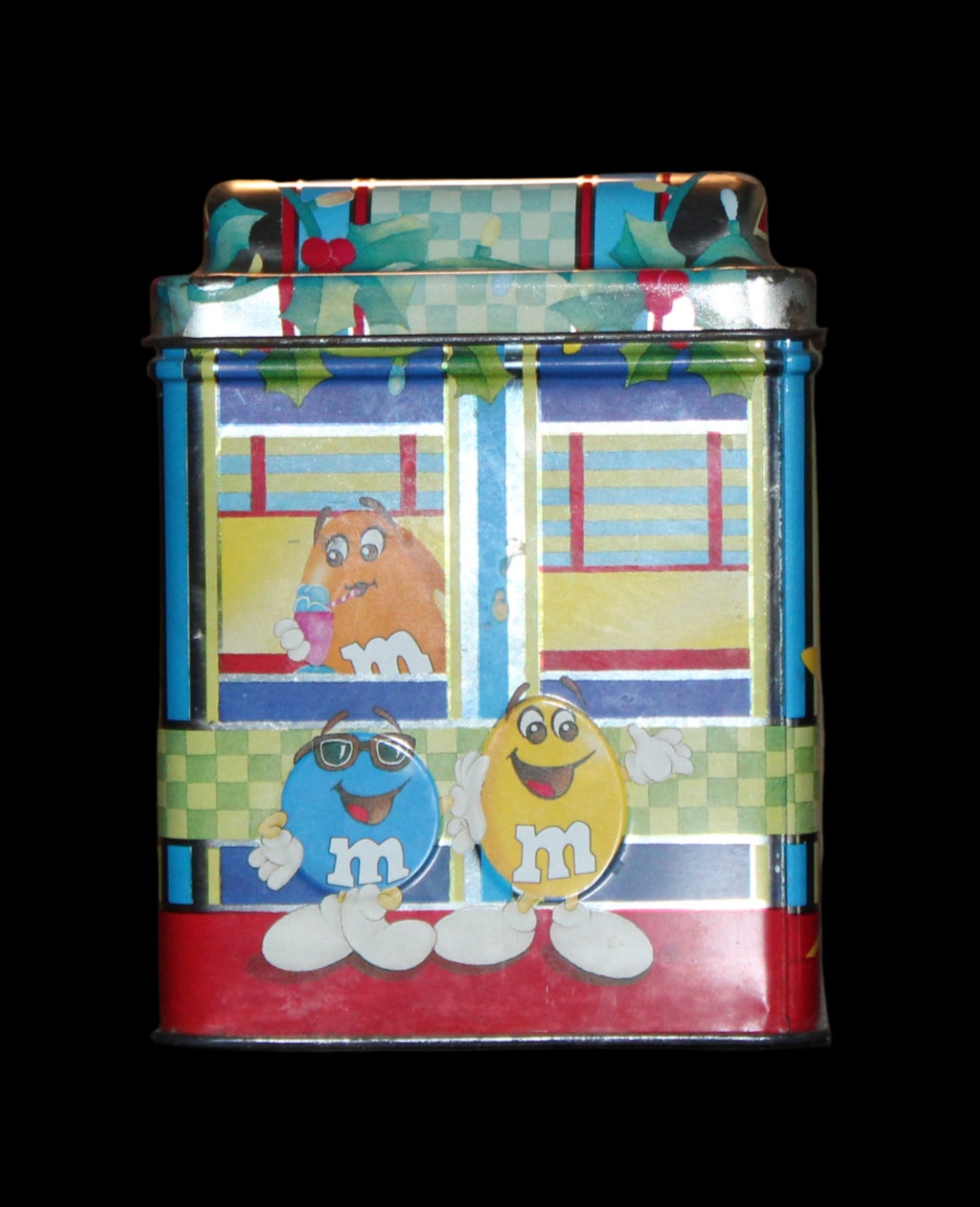 1996 M&M Christmas Village Series Diner #4 Limited Edition Canister