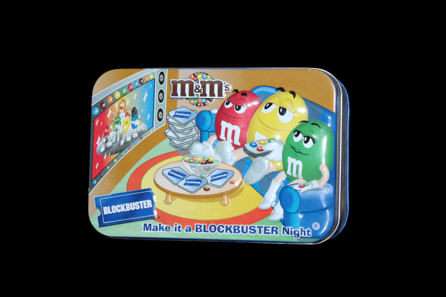 2009 M&M Make It a Blockbuster Night Small Candy Canister