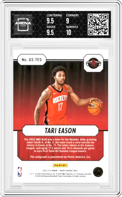 Tari Eason #GS-TES 2022-23 Panini NBA Hoops Great SIGnificance Graded Auto MINT+ 9.5/10