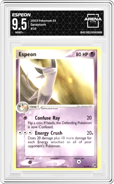 Espeon #16 Pokemon Sandstorm Graded MINT+ 9.5