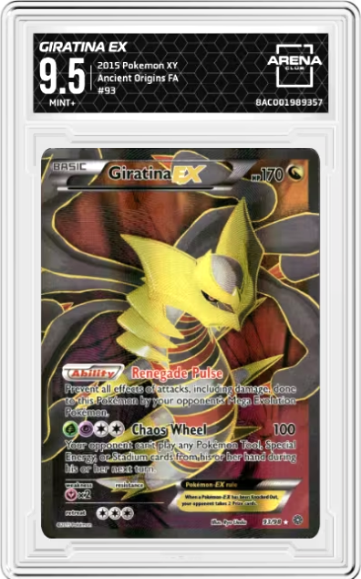 Giratina EX #93 2015 Pokemon Ancient Origins Graded MINT+ 9.5