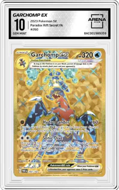 Garchomp Ex #260 Pokemon Paradox Rift Graded GEM MINT 10