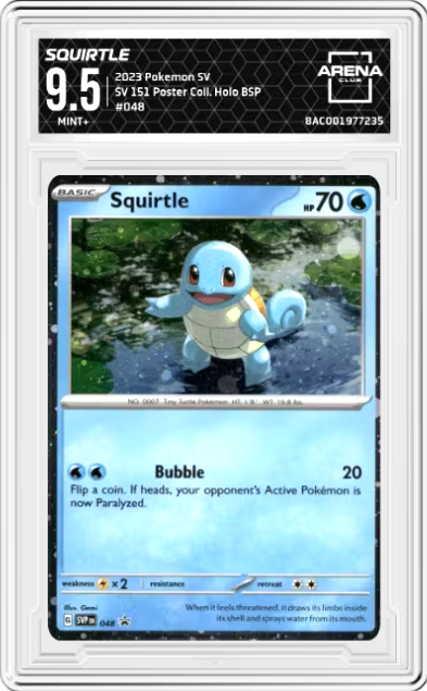 Squirtle #48 Pokemon Promo Graded MINT+ 9.5