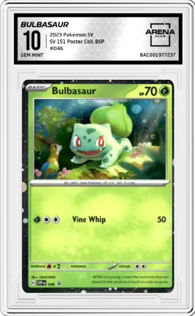 Bulbasaur #46 Pokemon Promo Graded GEM MINT 10