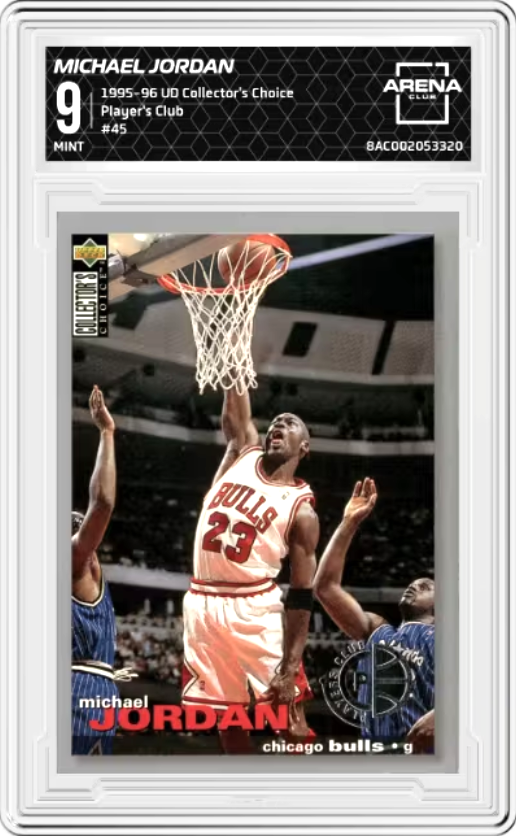 Michael Jordan Player's Club #45 1995 Collector's Choice Graded MINT 9