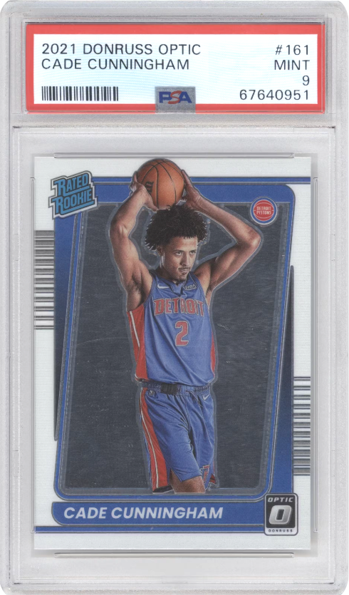 *TRADED* Cade Cunningham #161 [Rookie] 2021 Panini Donruss Optic Graded PSA MINT 9