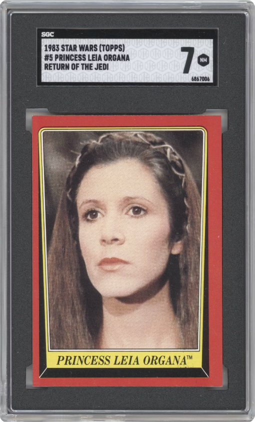 1983 Topps Star Wars Return Of The Jedi Series 1 Princess Leia Organa #5 Graded NM 7