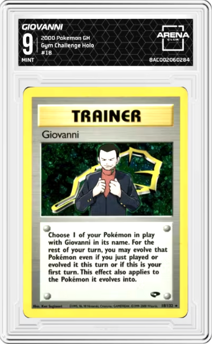 Giovanni #18 Pokemon Gym Challenge Graded MINT 9