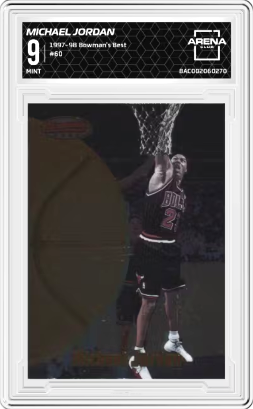 Michael Jordan #60 1997 Bowman's Best Graded MINT 9