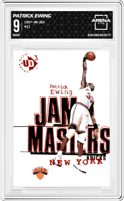 Patrick Ewing #11 1997 Upper Deck UD3 Jam Masters Graded MINT 9