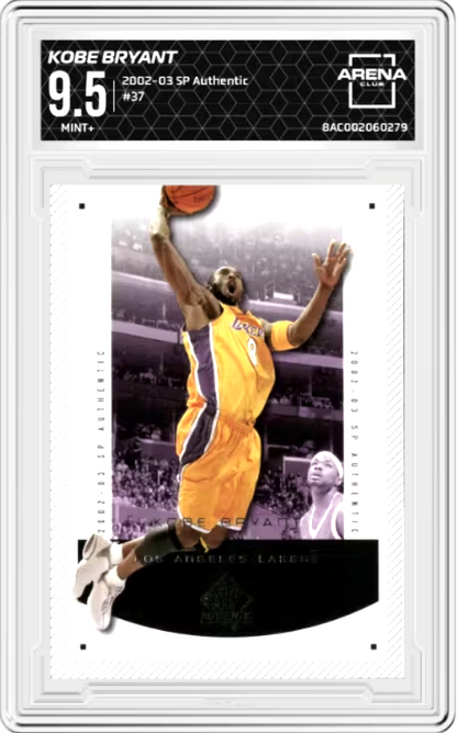 Kobe Bryant #37 2002 UD SP Authentic Graded MINT+ 9.5