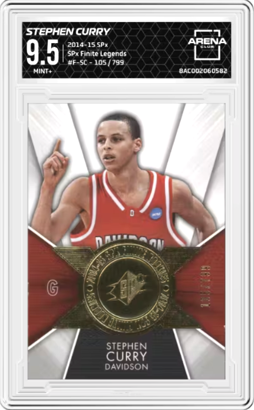 Stephen Curry #F-SC 105/799 2014-15 SPx Finite Legends Graded MINT+ 9.5