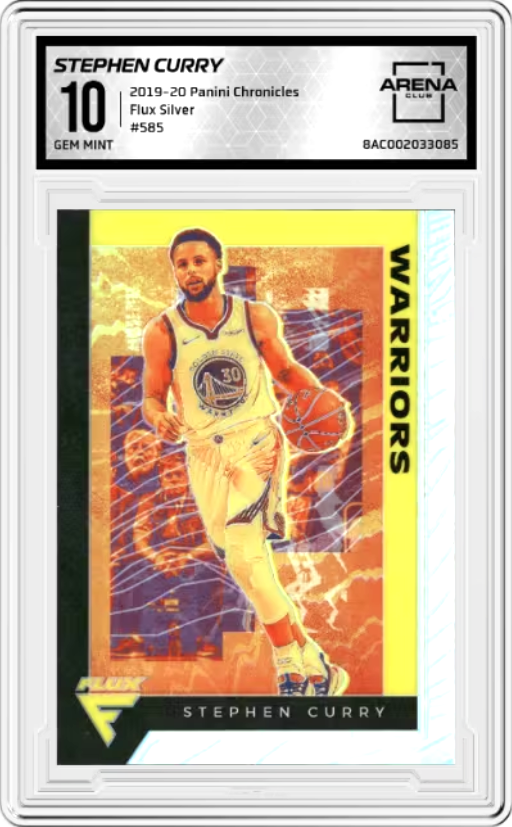 Stephen Curry Silver #585 2019 Panini Chronicles Graded GEM MINT 10