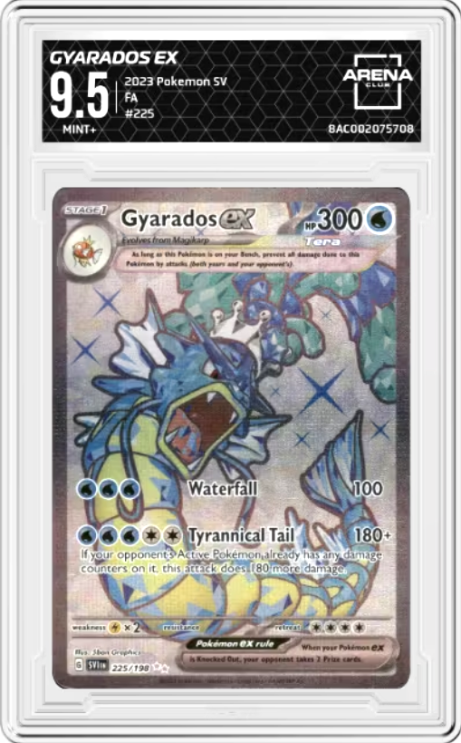 Gyarados Ex #225 Pokemon Scarlet & Violet Graded MINT+ 9.5