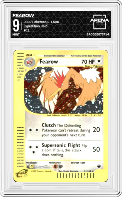 Fearow #11 Pokemon Expedition Graded MINT 9