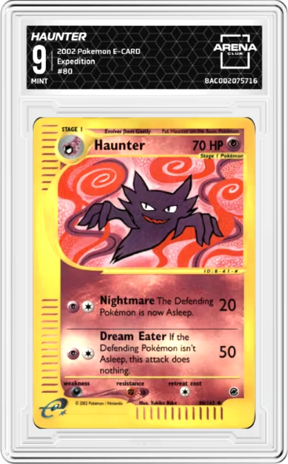 Haunter Reverse Holo #80 Pokemon Expedition Graded MINT 9