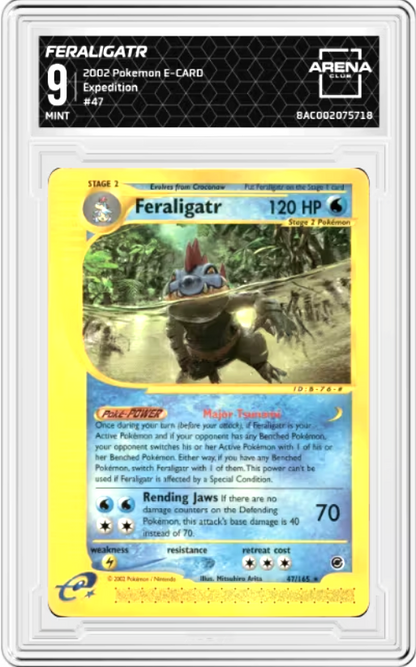 Feraligatr #47 Pokemon Expedition Graded Mint 9