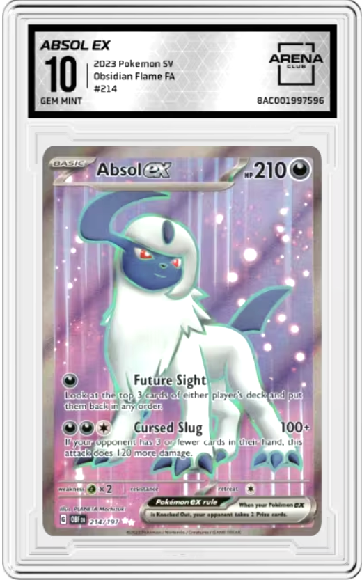 Absol Ex #214 Pokemon Obsidian Flames Graded GEM MINT 10