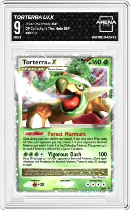 Torterra LV.X #DP09 Pokemon Promo Graded MINT 9