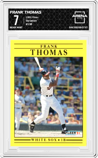 Frank Thomas #138 1991 Fleer Graded NEAR MINT 7