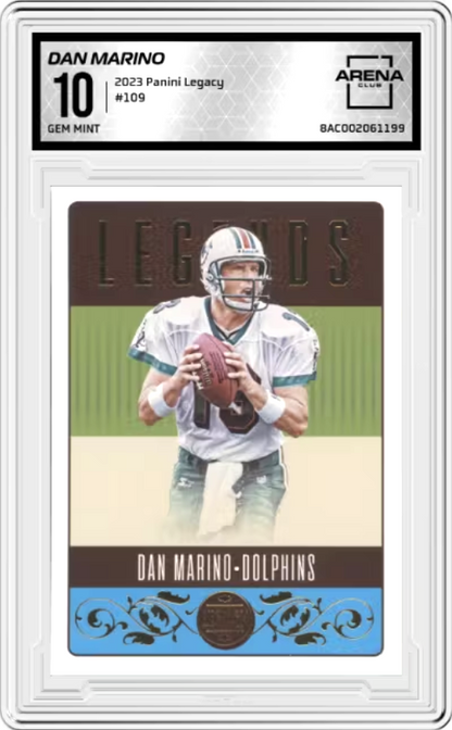 Dan Marino #109 2023 Panini Legacy Graded GEM MINT 10