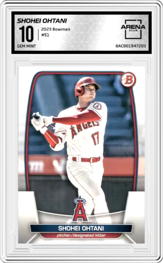 Shohei Ohtani #51 2023 Bowman Graded GEM MINT 10