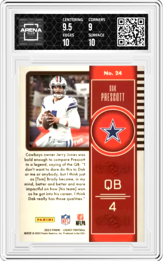 Dak Prescott #24 2023 Panini Legacy Graded MINT+ 9.5