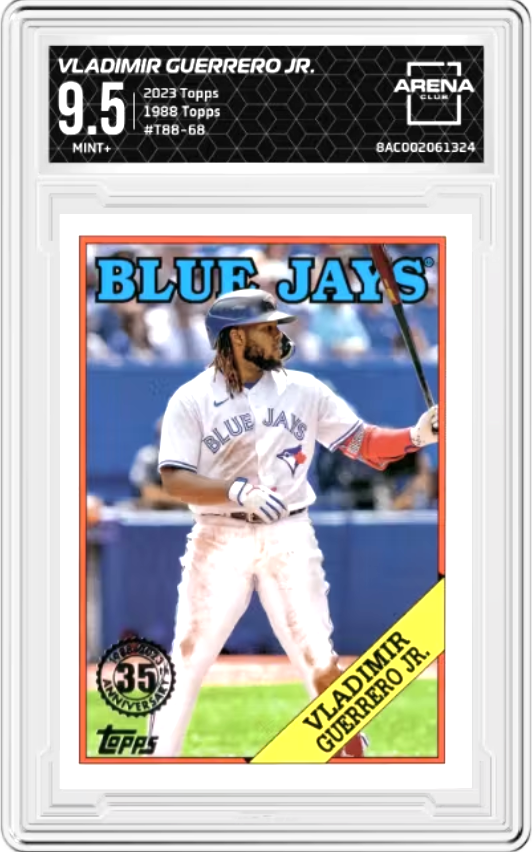 Vladimir Guerrero Jr. #T88-68 2023 Topps Silver Pack 1988 35th Anniversary Graded MINT+ 9.5