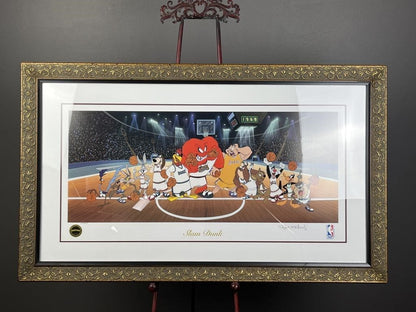 NBA Looney Tunes Jr. Slam Dunk Signed and Numbered Serigraph by Robert McKimson