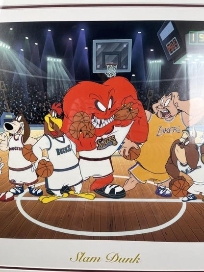 NBA Looney Tunes Jr. Slam Dunk Signed and Numbered Serigraph by Robert McKimson