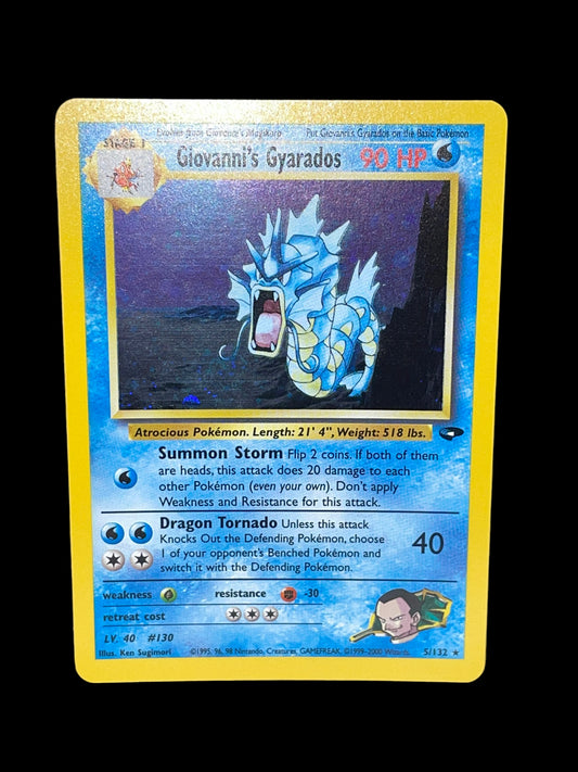 *TRADED* [GEM MINT 10] Giovanni's Gyarados 5/132 - Gym Challenge Set (2000) - Holo Rare - Swirl