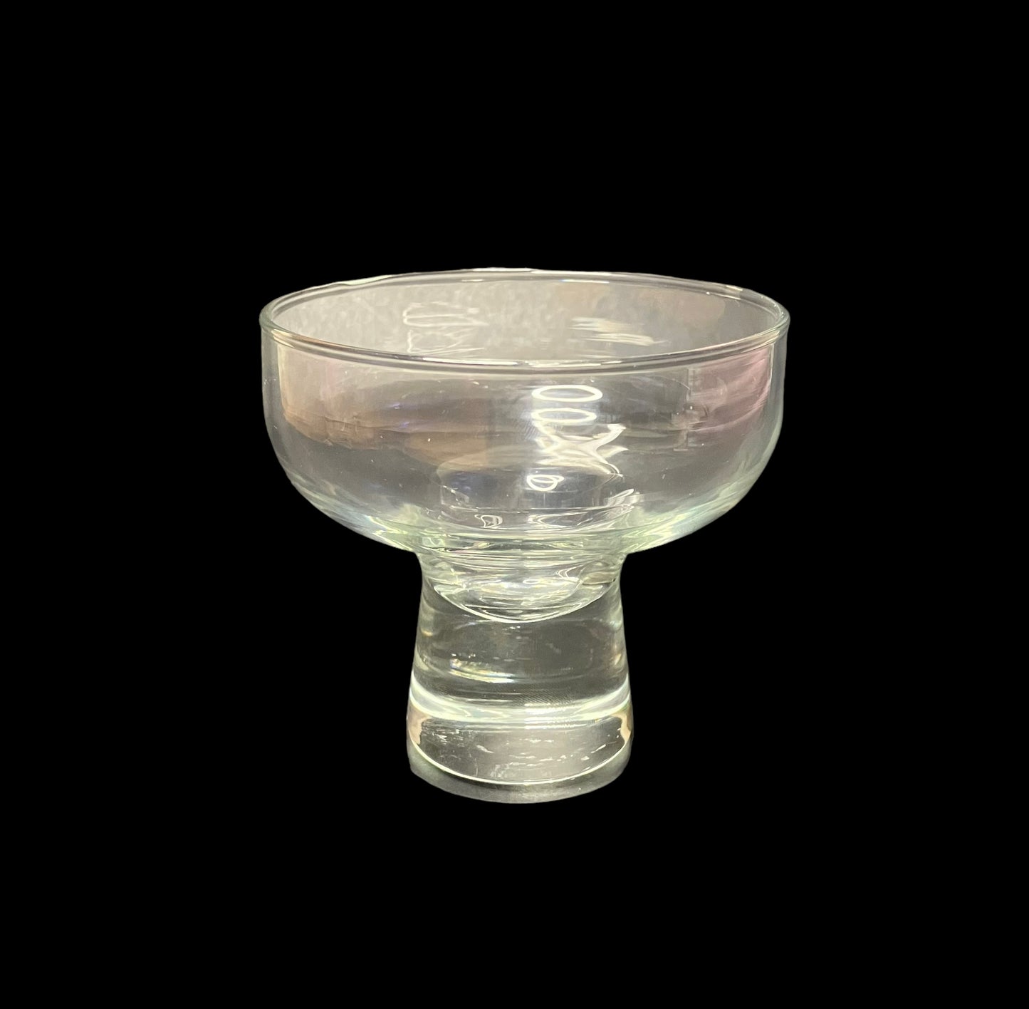 Vintage Glass Cup for Danish Wrought Iron Candle Holder