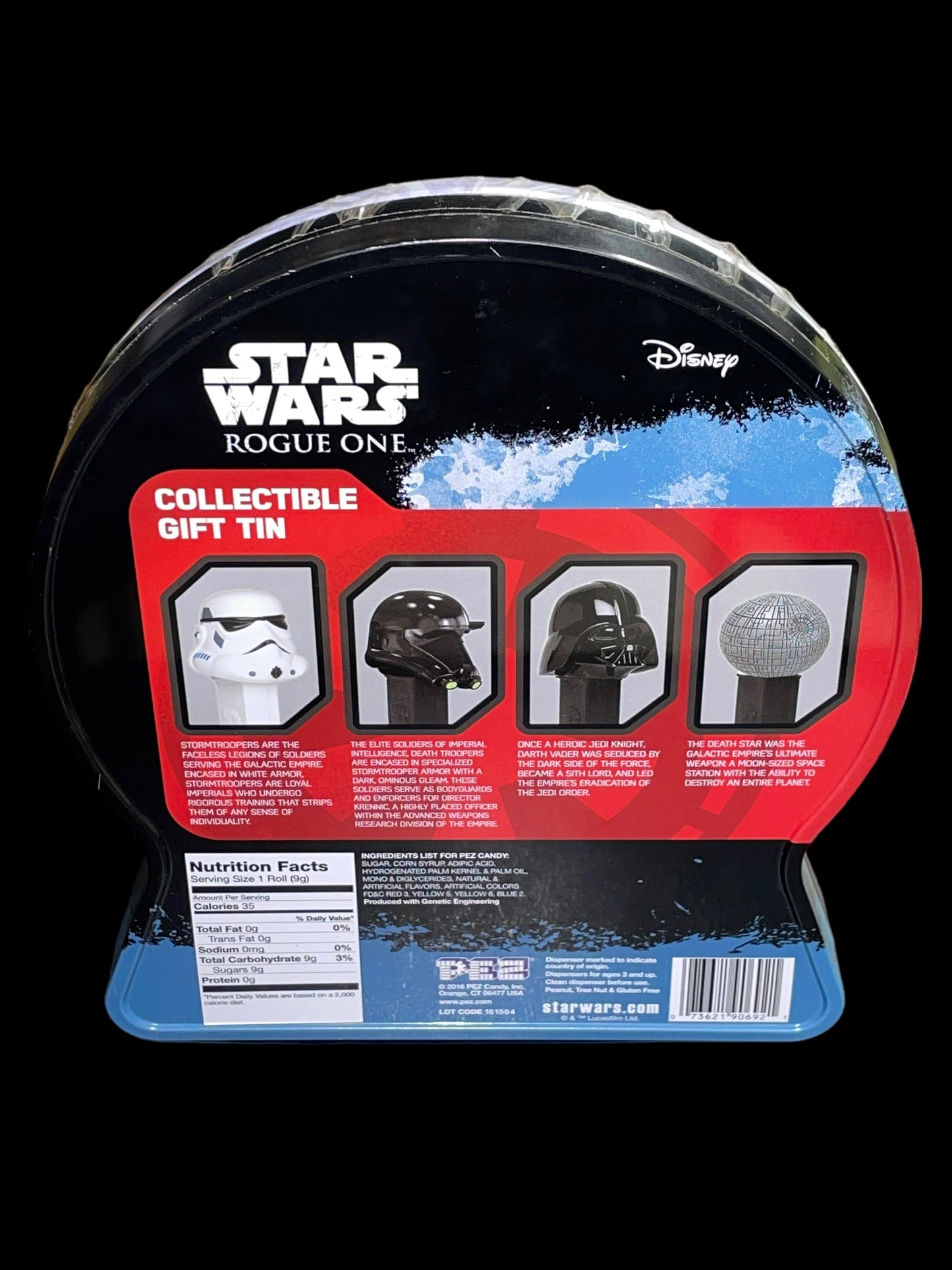 2016 Star Wars Rogue One PEZ Collectible Gift Tin