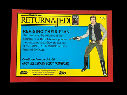 Star 2023 Topps Return Of The Jedi Sapphire Green #105 Revising Their Plan 49/75