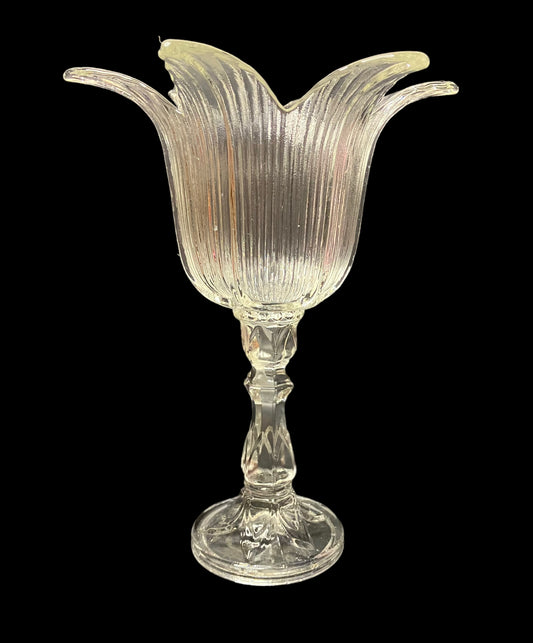 Vintage Flower Shaped Dessert Glass Cup