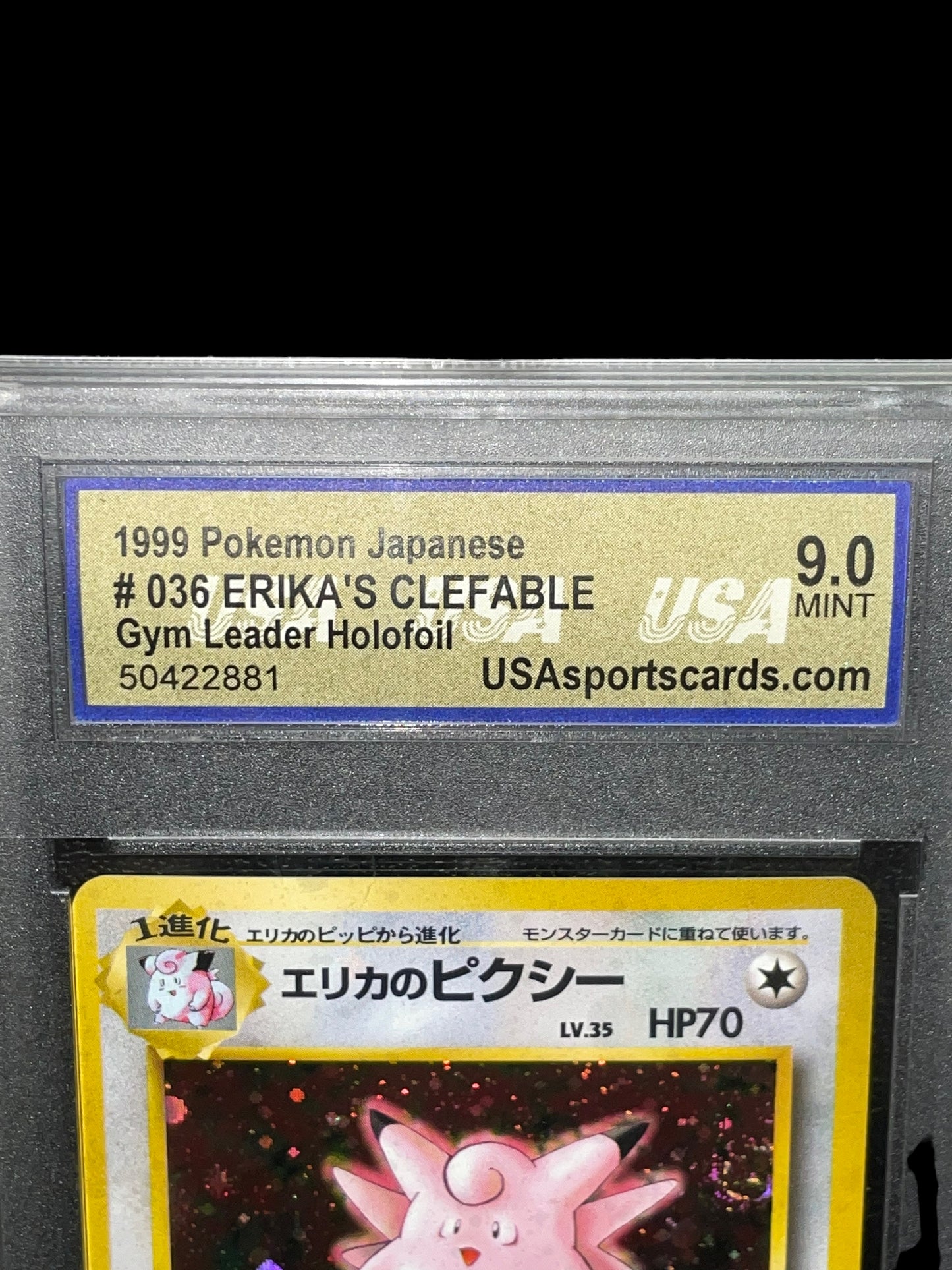 1999 Erika's Clefable #36 Japanese Version Graded 9 MINT