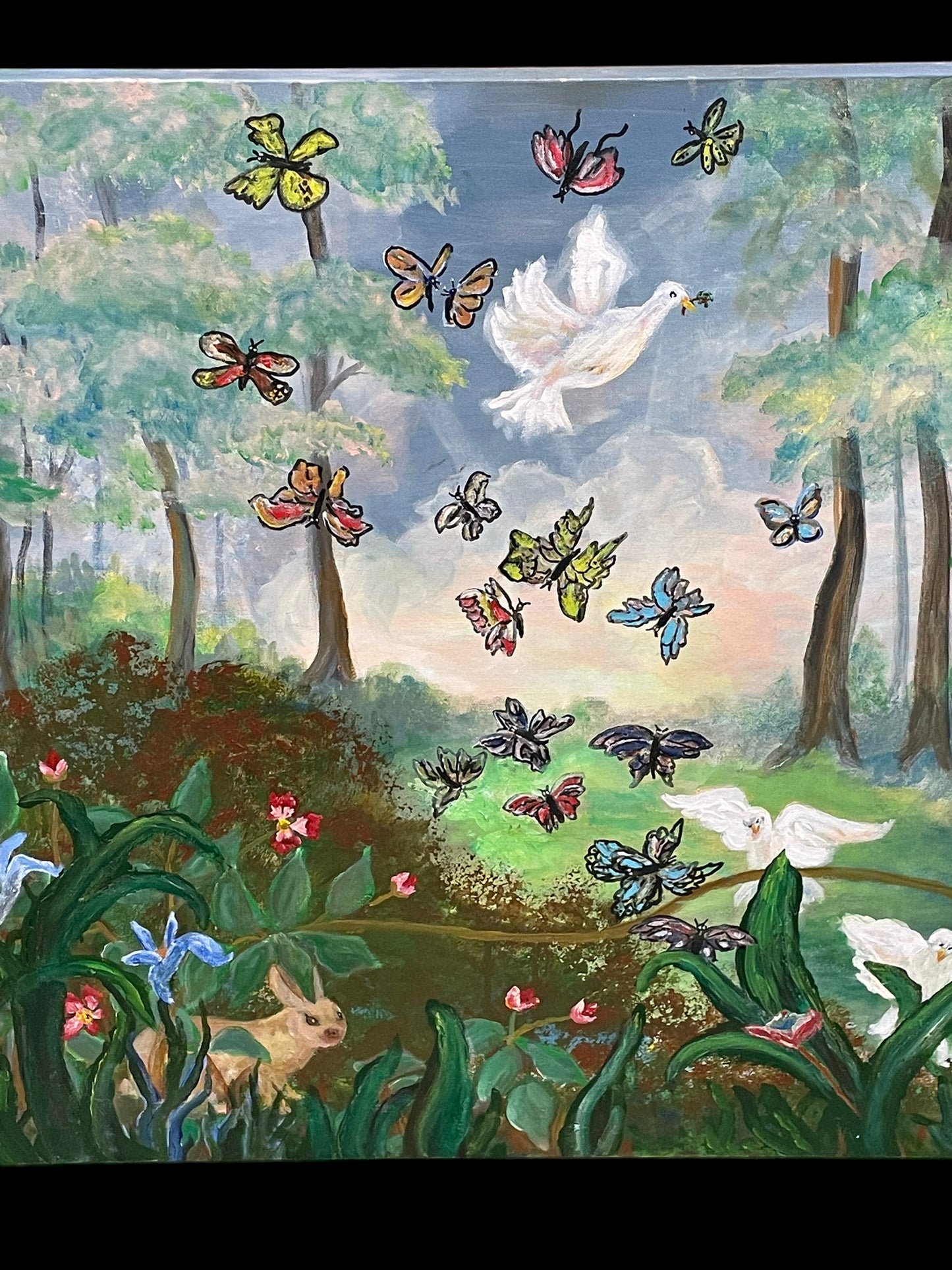 Enchanted Forest Painting by Ronald Reed