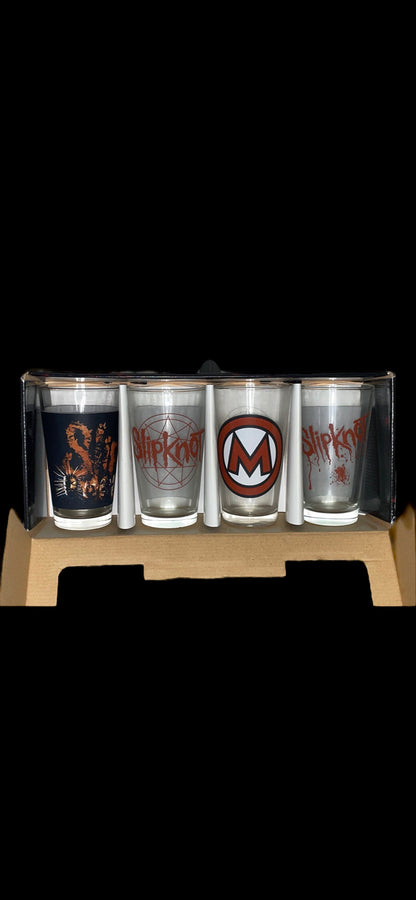 Rare In Box Vintage 2007 Slipknot Collector’s Series Pub Glasses