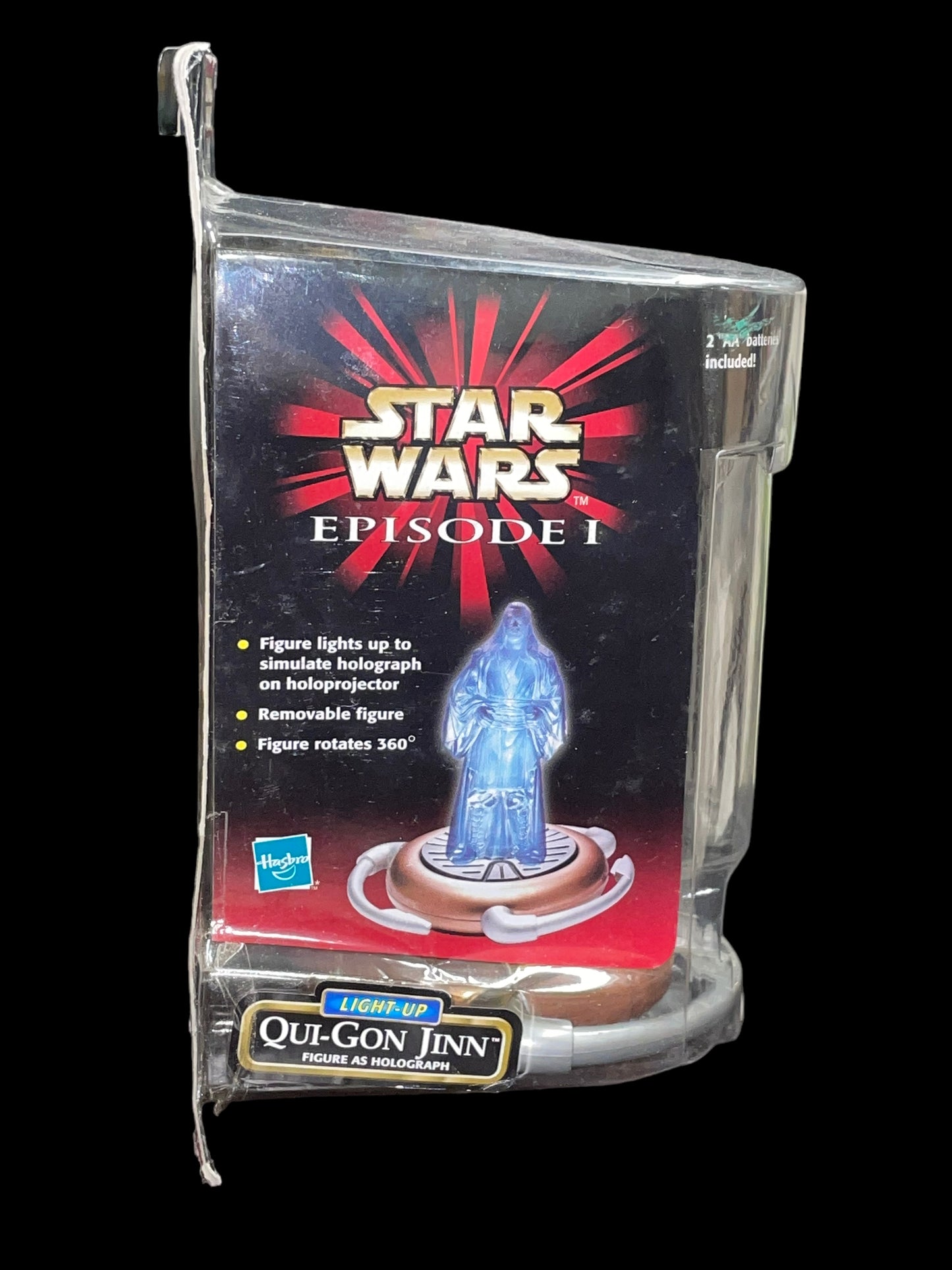 1999 Star Wars Episode I Qui-Gon Jinn Light-Up Hologram Action Figure