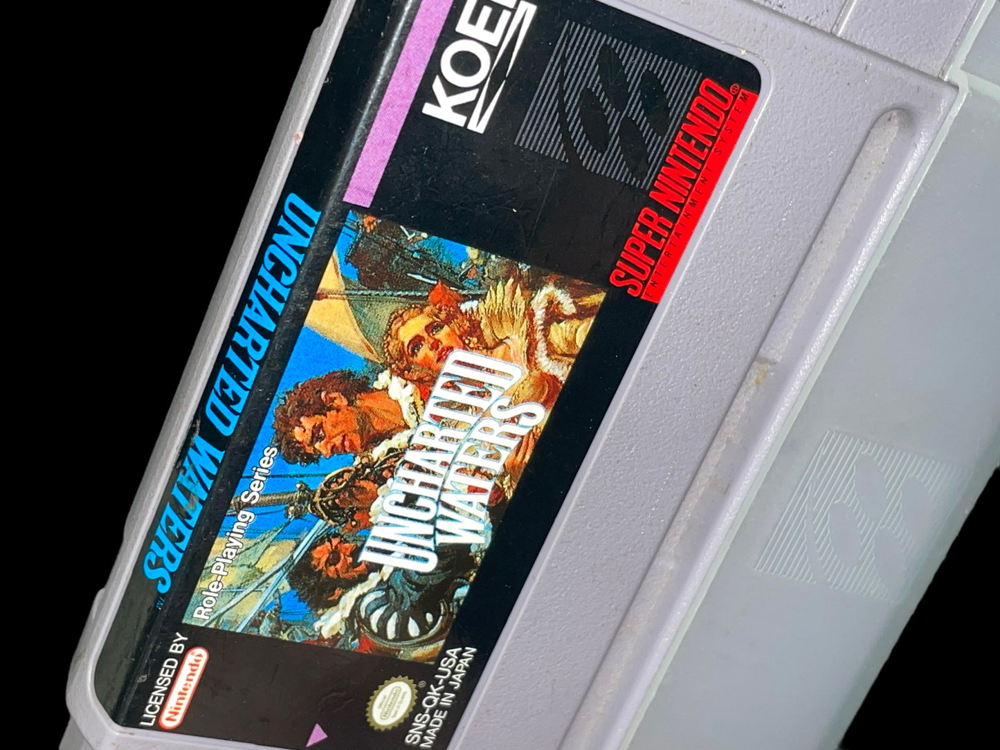 Uncharted Waters Vintage Game (SNES, 1991, Loose)