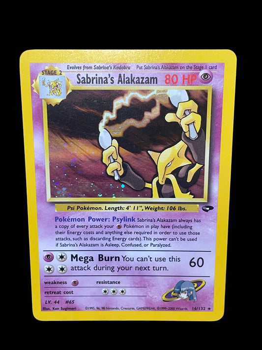 [NEAR MINT+ 7.5] Sabrina's Alakazam 16/132 - Gym Challenge (2000) - Holo Rare